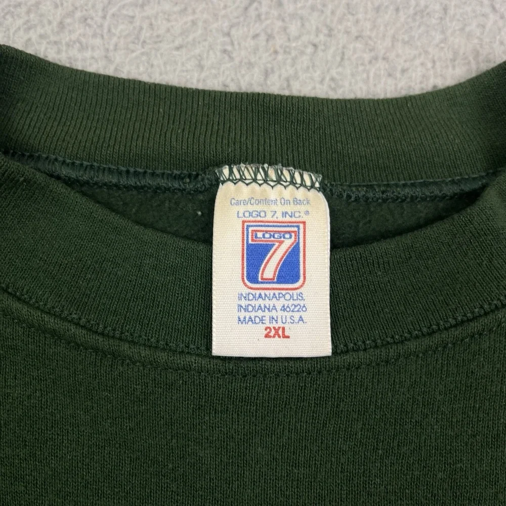 Vintage Green Bay Packers NFL Football Sweater Logo 7‎ Sweatshirt Sz 2XL